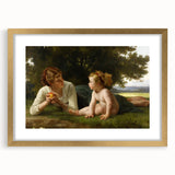 Classical Realism Painting - Temptation (1880) Realism Art Canvas Print