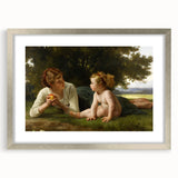 Classical Realism Painting - Temptation (1880) Realism Art Canvas Print