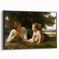 Classical Realism Painting - Temptation (1880) Realism Art Canvas Print