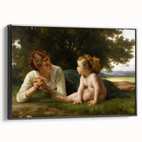 Classical Realism Painting - Temptation (1880) Realism Art Canvas Print