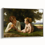 Classical Realism Painting - Temptation (1880) Realism Art Canvas Print