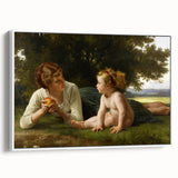 Classical Realism Painting - Temptation (1880) Realism Art Canvas Print