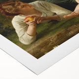 Classical Realism Painting - Temptation (1880) Realism Art Canvas Print