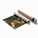 Classical Realism Painting - Temptation (1880) Realism Art Canvas Print