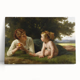 Classical Realism Painting - Temptation (1880) Realism Art Canvas Print