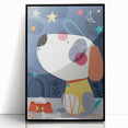 Starry Night Dog - Kids Wall Art Prints Boys Room Wall Art