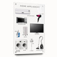 Home Appliances Kids Educational Wall Art - Learning Poster
