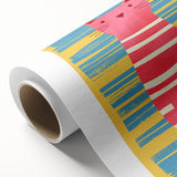 Striped Cat Illustration Print - Kids Room Art Prints