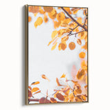 Framed canvas wall art featuring a vintage-style landscape painting with muted autumn hues, ideal for bedroom decor.