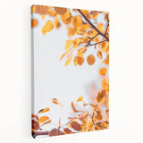 Large canvas print depicting a fall-themed abstract design in warm orange and red tones, ideal for kitchen wall art.