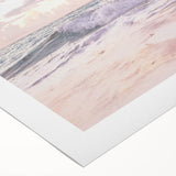 Art deco poster featuring a summer scene in vibrant colors on rolled canvas, suitable for dining room decor.