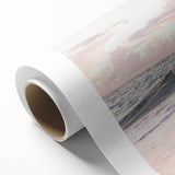 Art deco poster featuring a summer season theme in vibrant colors on rolled canvas, ideal for nursery wall art.