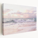 Large canvas with a vibrant summer theme, ideal for kitchen wall art.