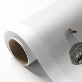 Art Deco poster featuring a stylized summer scene in pastel shades on rolled canvas, ideal for nursery wall art.