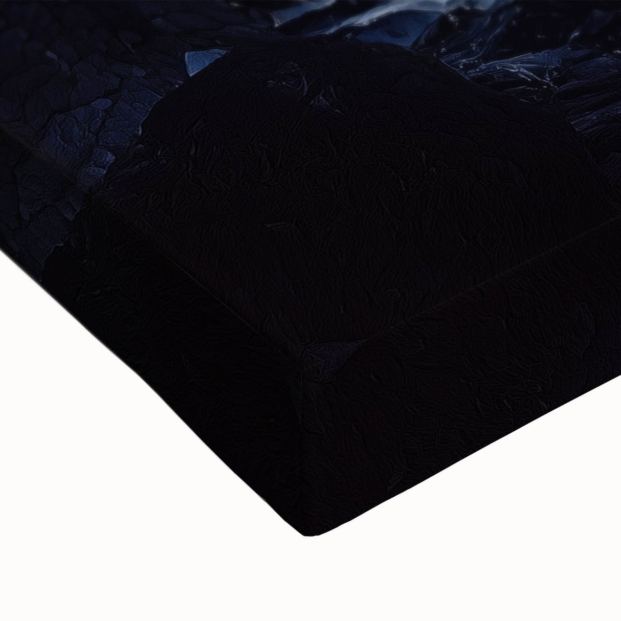 Stretched canvas artwork depicting dramatic cliffs and landscapes in vibrant colors, showcasing intricate details and textures perfect for home décor. Ideal for nature-inspired interiors.