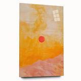 Acrylic Dining Room Artwork – Warm Sunset Canvas Print