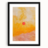 Acrylic Dining Room Artwork – Warm Sunset Canvas Print