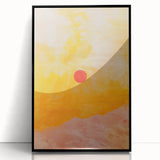 Acrylic Dining Room Artwork – Warm Sunset Canvas Print