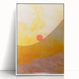Acrylic Dining Room Artwork – Warm Sunset Canvas Print