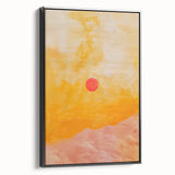 Acrylic Dining Room Artwork – Warm Sunset Canvas Print