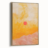 Acrylic Dining Room Artwork – Warm Sunset Canvas Print