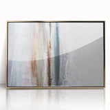 Framed abstract landscape wall art featuring vibrant colors and gold accents, perfect for modern decor. Ideal for enhancing living spaces with artistic flair.