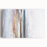 Abstract landscape wall art on stretched canvas, showcasing vibrant colors and fluid shapes, perfect for modern home decor. Ideal for adding a contemporary touch to any living space.