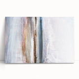Abstract landscape wall art on stretched canvas, showcasing vibrant colors and fluid shapes, perfect for modern home decor. Ideal for adding a contemporary touch to any living space.