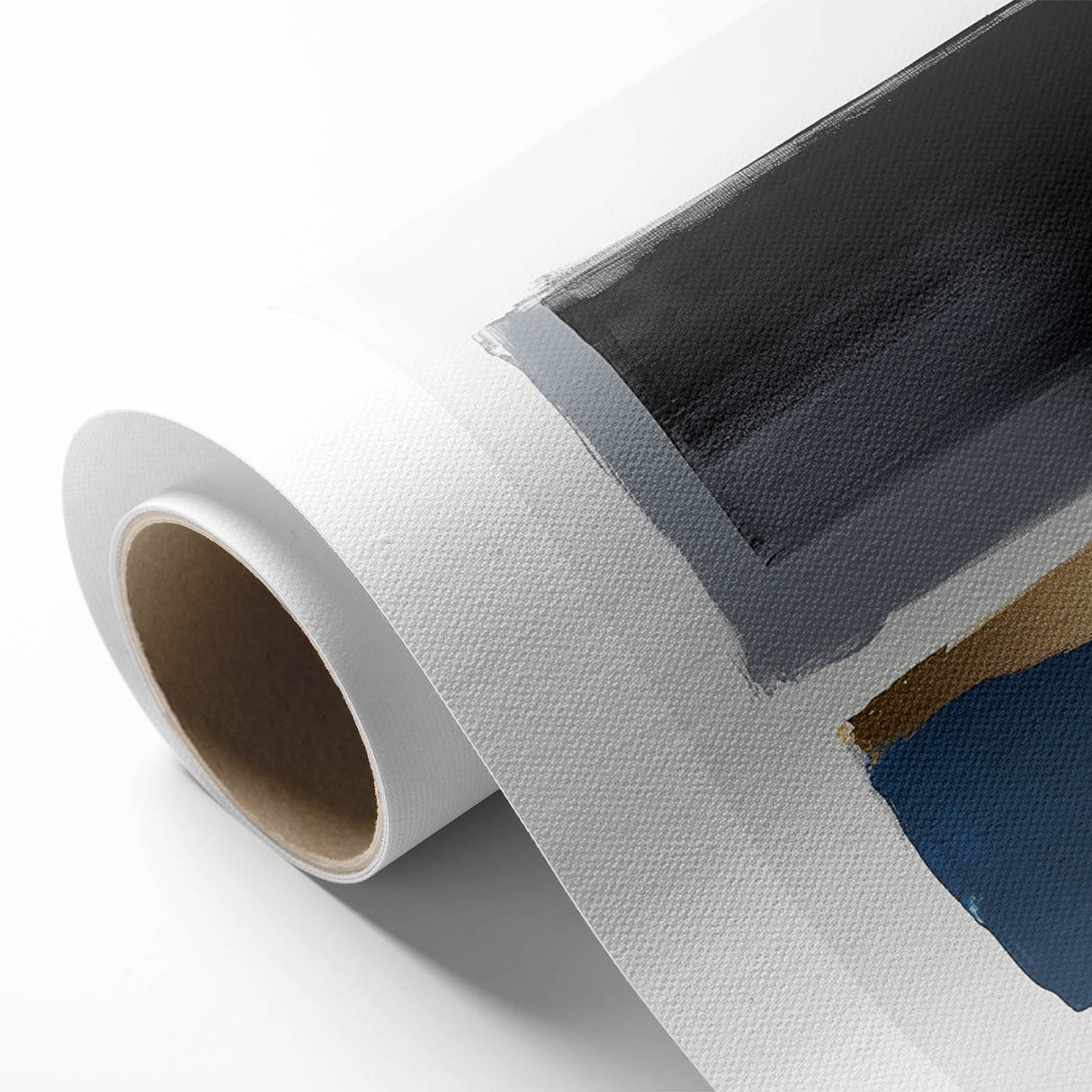 Abstract Art Prints – Bold Black and Navy with Metallic Gold Accents