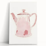 Large black and white stretched canvas featuring assorted kitchen utensils, ideal for kitchen wall art.