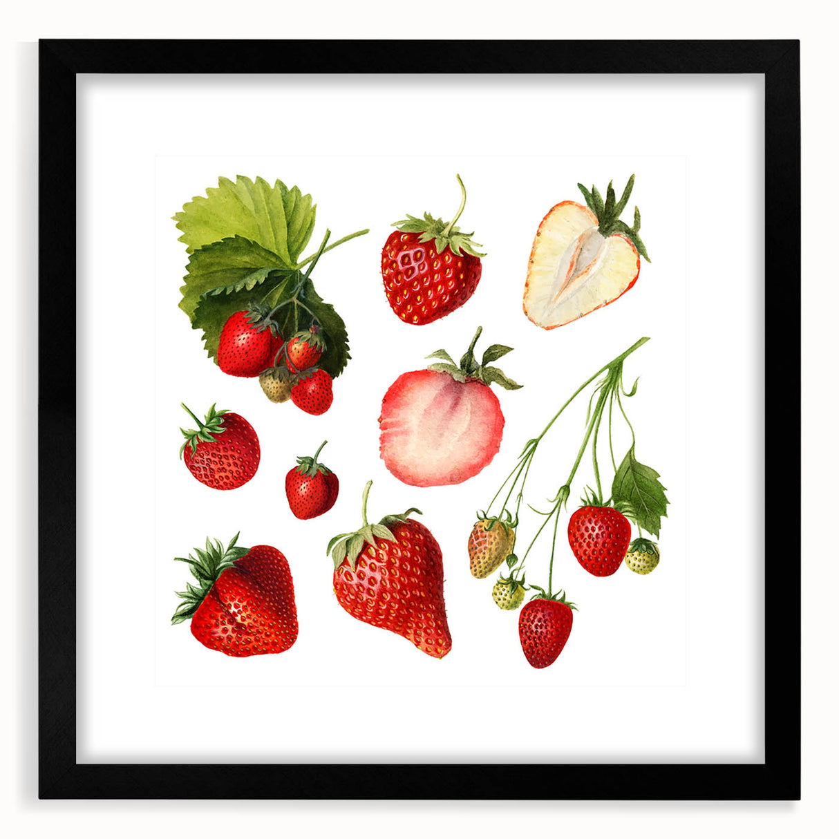 Extra large canvas featuring colorful abstract art prints of fruits in vibrant hues, ideal for living room decor.