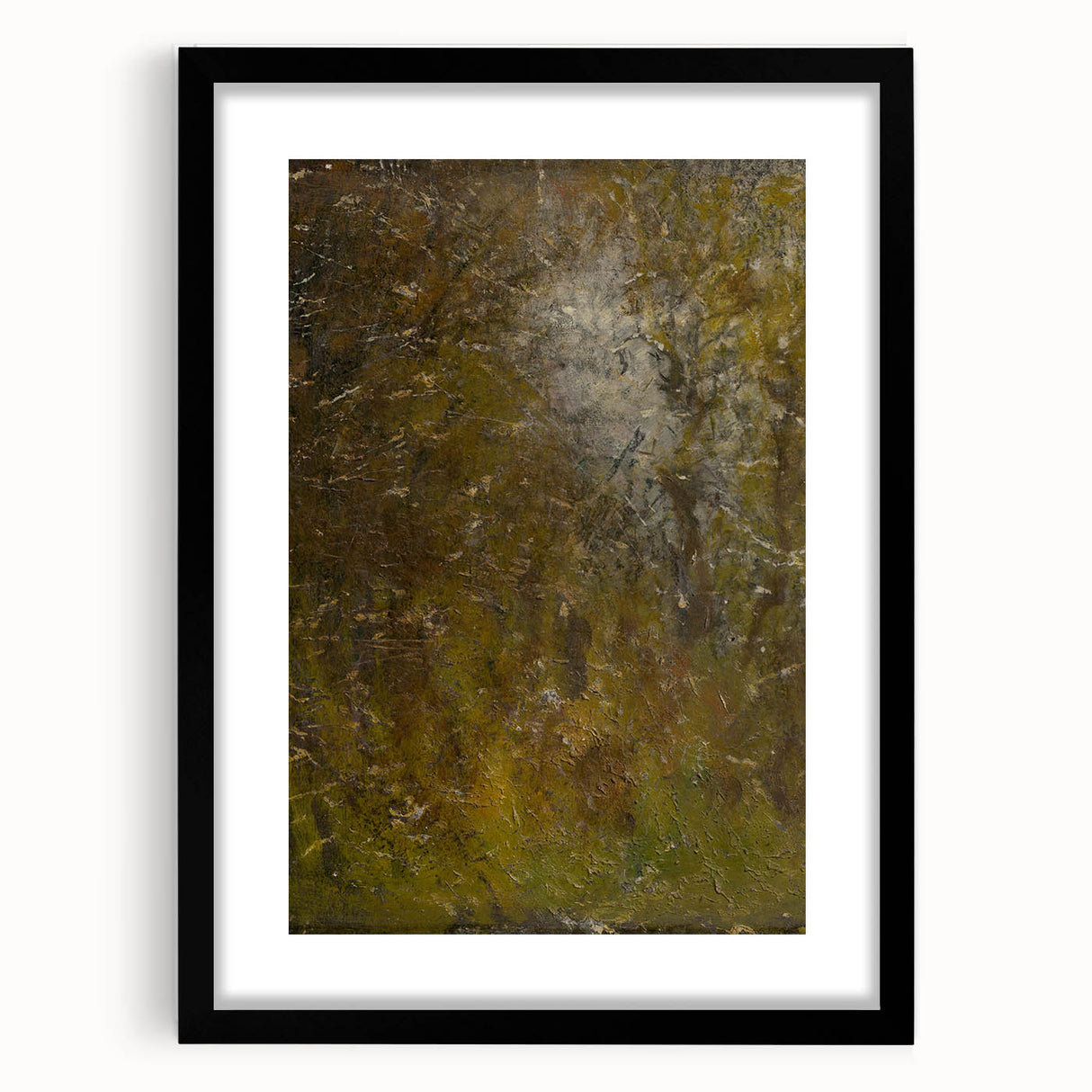 Impressionism Wall Art - Abstract Landscape in Nature - Textured Park Scene Print