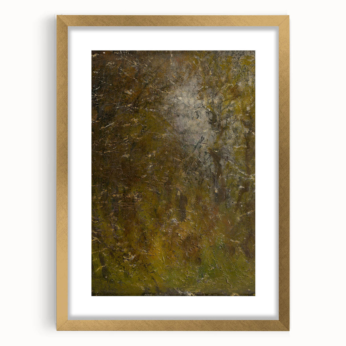 Impressionism Wall Art - Abstract Landscape in Nature - Textured Park Scene Print