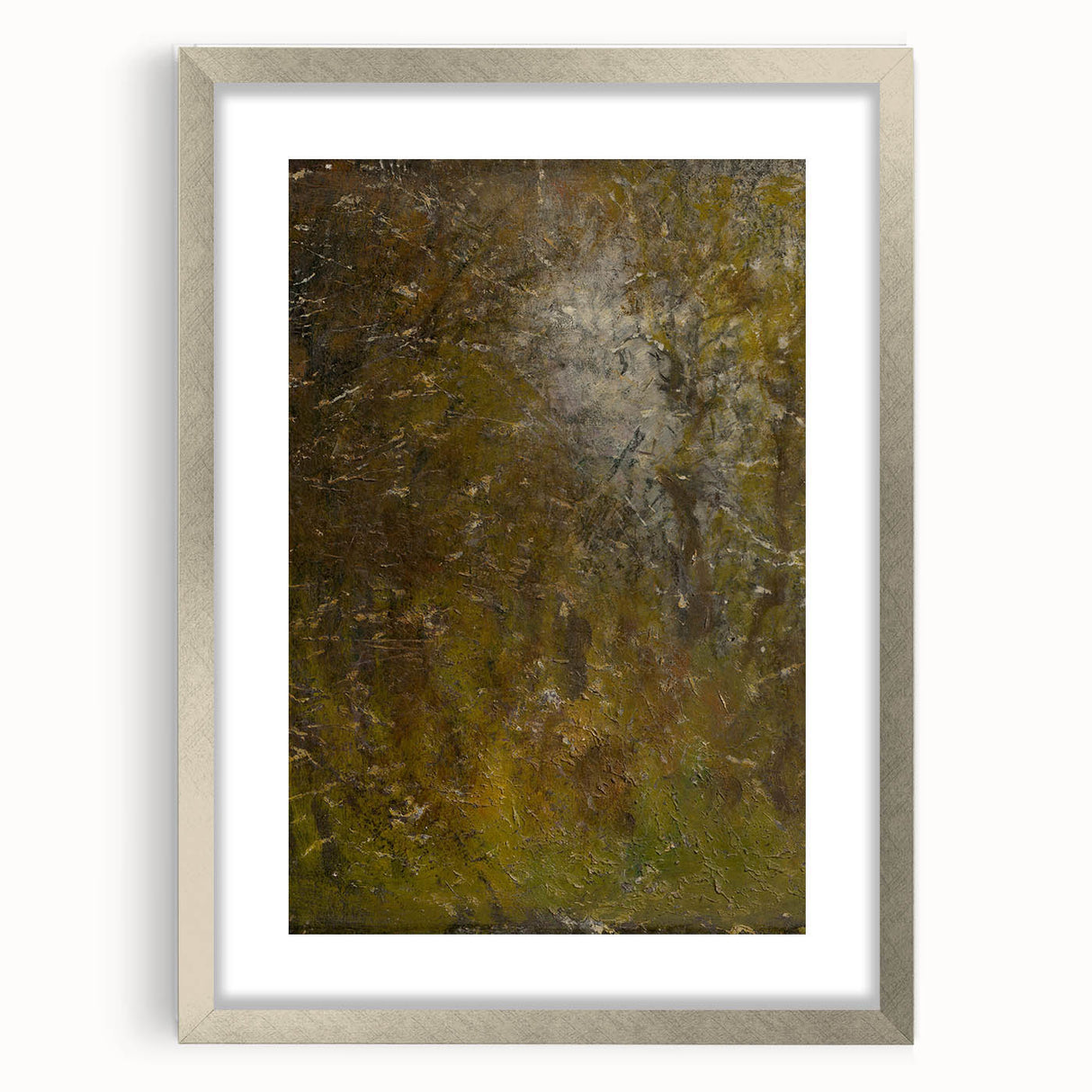 Impressionism Wall Art - Abstract Landscape in Nature - Textured Park Scene Print