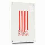 Vintage Wall Art - Free All Political Prisoners Poster - Protest Art Print