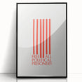 Vintage Wall Art - Free All Political Prisoners Poster - Protest Art Print