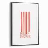 Vintage Wall Art - Free All Political Prisoners Poster - Protest Art Print
