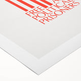 Vintage Wall Art - Free All Political Prisoners Poster - Protest Art Print