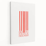Vintage Wall Art - Free All Political Prisoners Poster - Protest Art Print