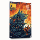 Foo Fighters Retro Wall Art - Vintage Prints & Concert Poster
