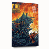 Foo Fighters Retro Wall Art - Vintage Prints & Concert Poster
