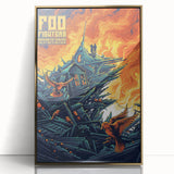 Foo Fighters Retro Wall Art - Vintage Prints & Concert Poster