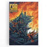Foo Fighters Retro Wall Art - Vintage Prints & Concert Poster