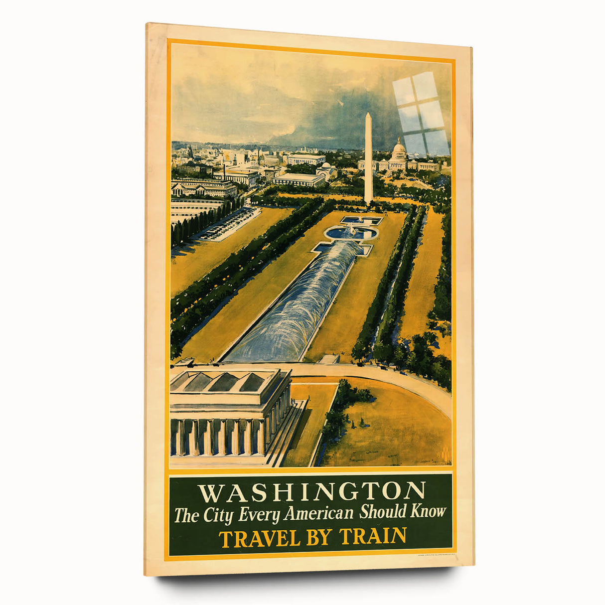 Vintage Washington Travel Poster - Retro Wall Art Print