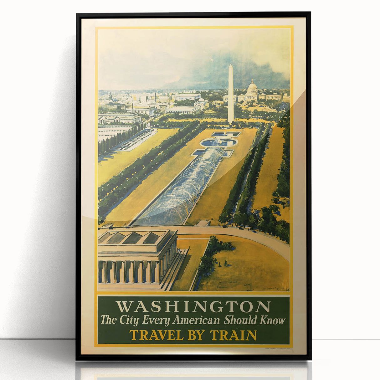 Vintage Washington Travel Poster - Retro Wall Art Print