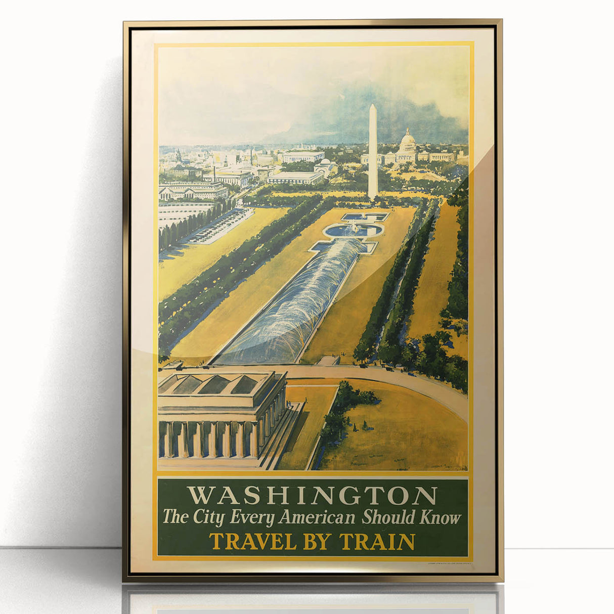 Vintage Washington Travel Poster - Retro Wall Art Print