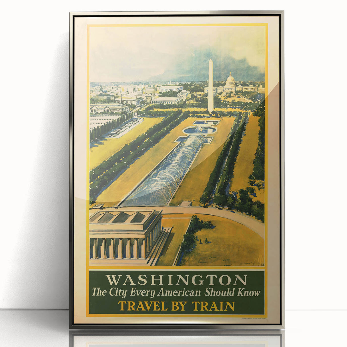 Vintage Washington Travel Poster - Retro Wall Art Print