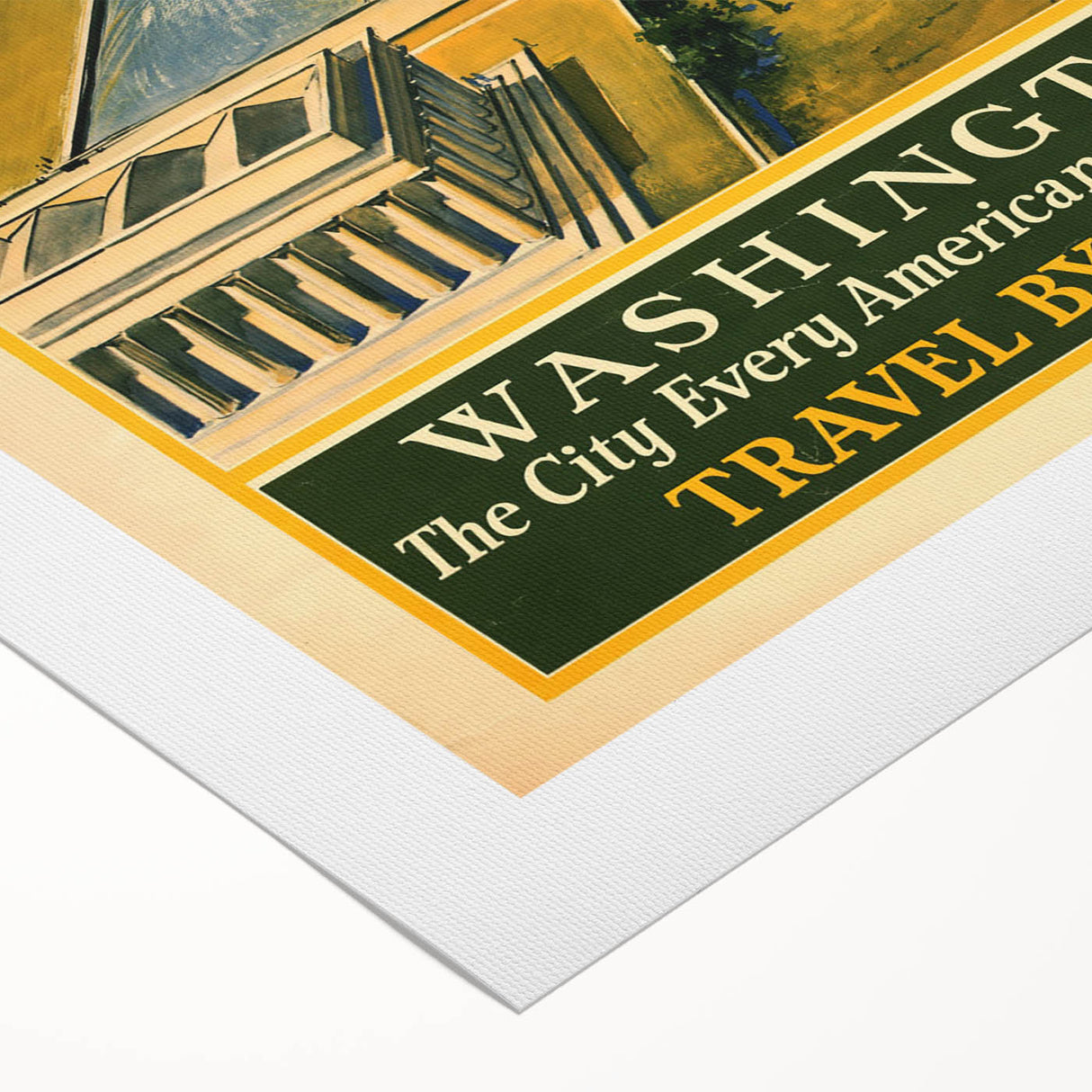 Vintage Washington Travel Poster - Retro Wall Art Print