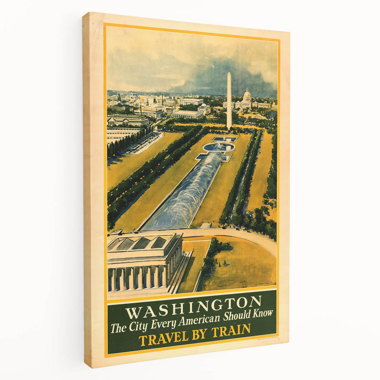 Vintage Washington Travel Poster - Retro Wall Art Print