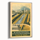 Vintage Washington Travel Poster - Retro Wall Art Print